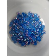 Полубусины под жемчуг перламутровые 8 мм цв. синий, цена за 20 гр